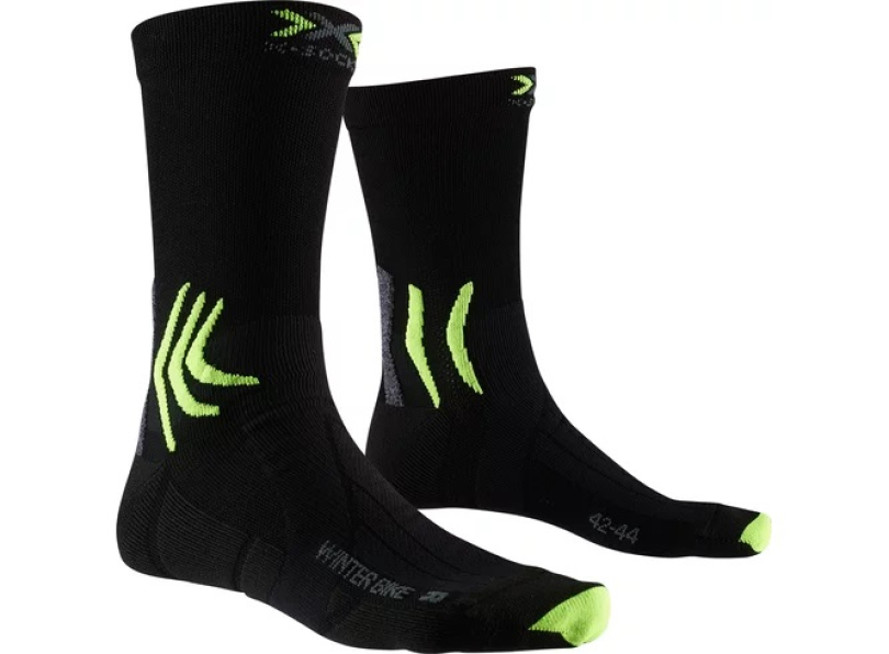 X-SOCKS Men Winter Bike 4.0 black/grey/phyton yellow