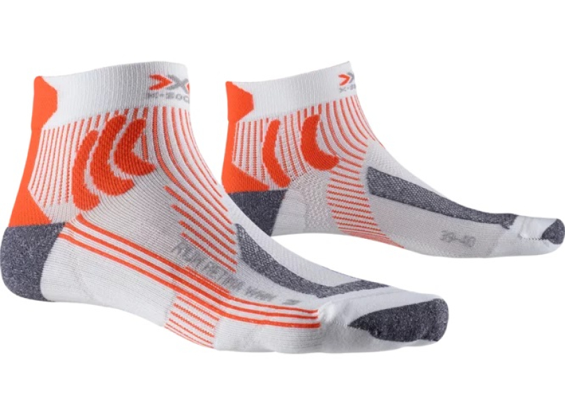 X-SOCKS Women Run Retina white/orange